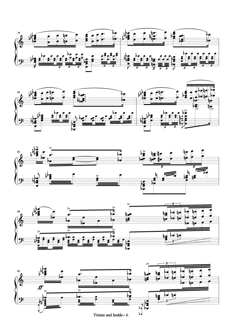 Wagner-Tristan und Isolde吉他谱（图6）