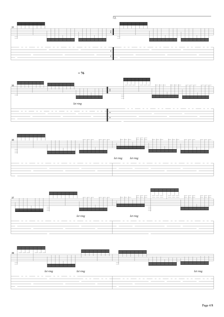 晓钟吉他谱（图4）