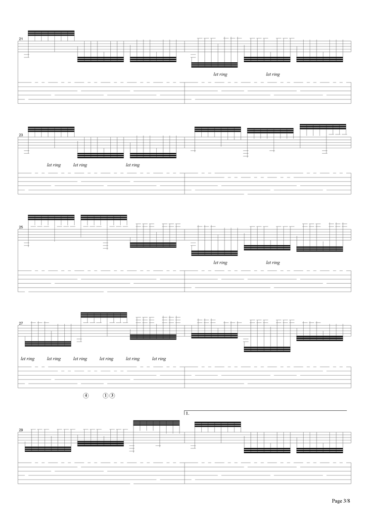 晓钟吉他谱（图3）