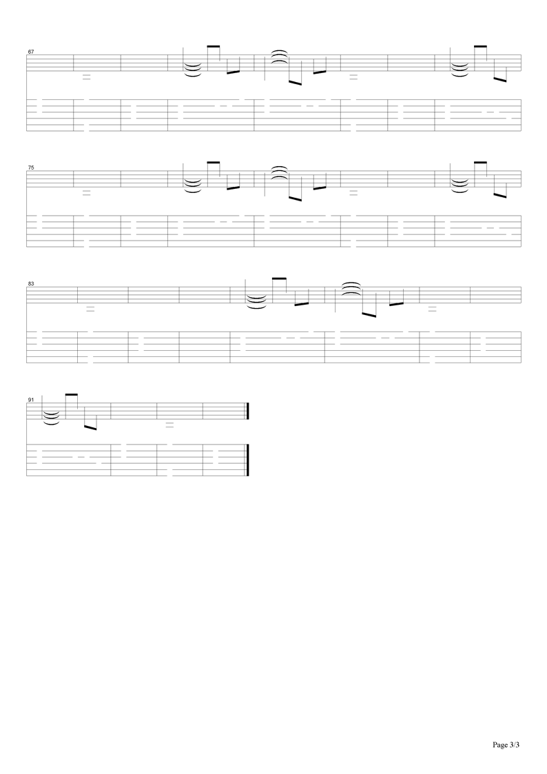 一场短暂的雪吉他谱（图3）