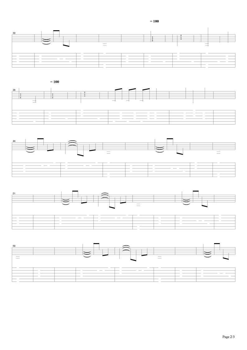 一场短暂的雪吉他谱（图2）