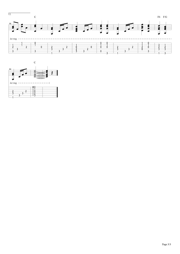 狮子王插曲吉他谱（图3）
