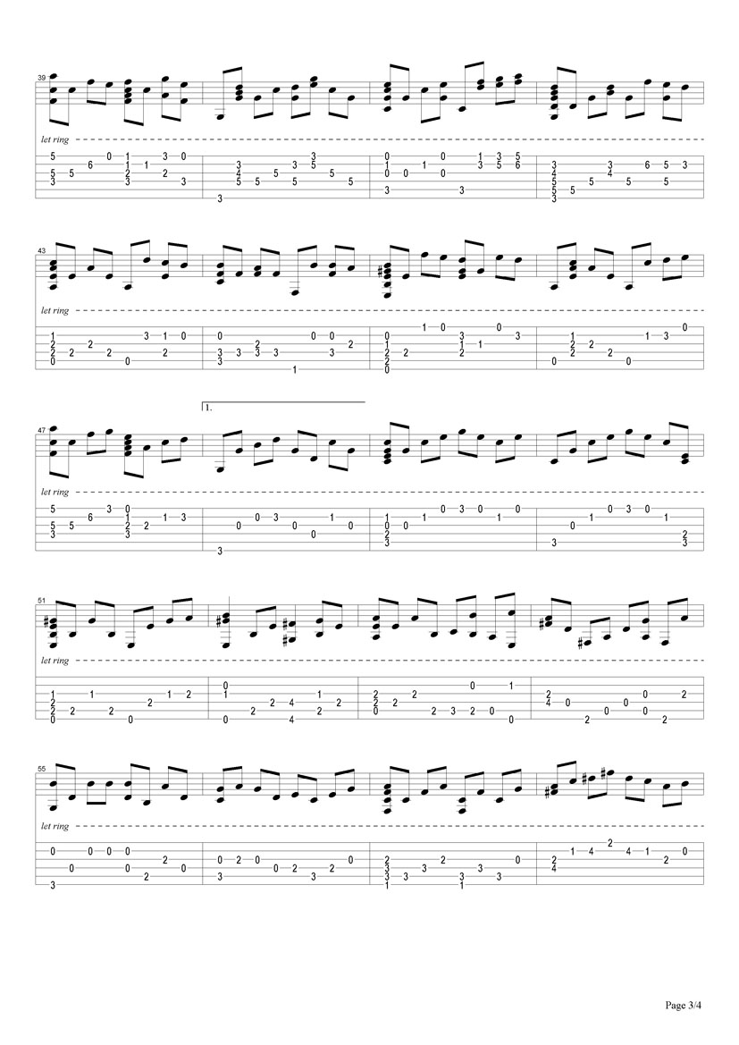 十年(Chord Solo)吉他谱（图3）