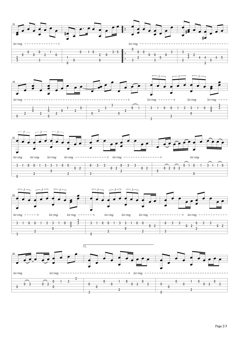龙卷风吉他谱（图2）