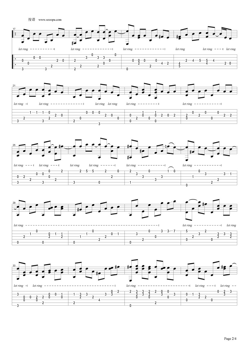 星晴 (Chord Solo)吉他谱（图2）