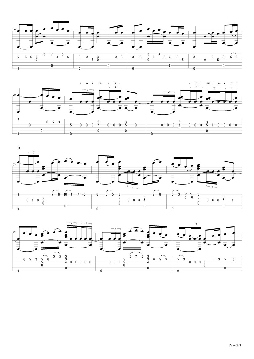 Bolero吉他谱（图2）
