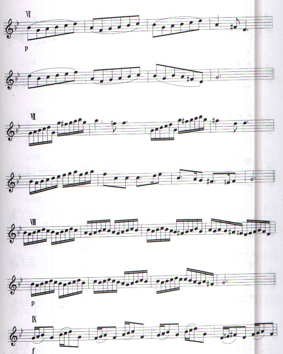 绿袖子主题变奏曲（长笛）其它曲谱（图3）