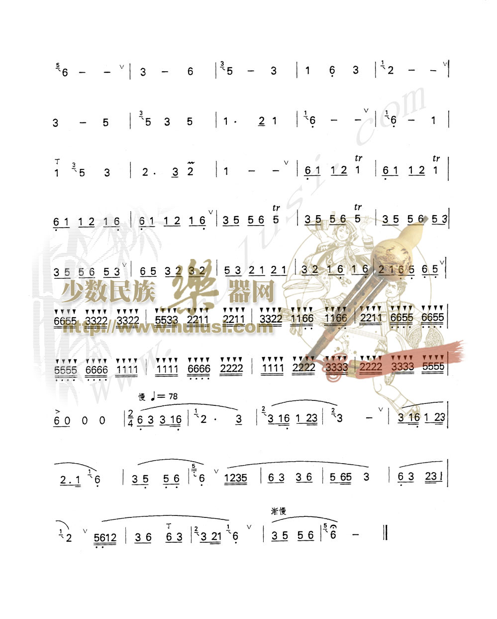 节日 巴乌独奏其它曲谱（图3）