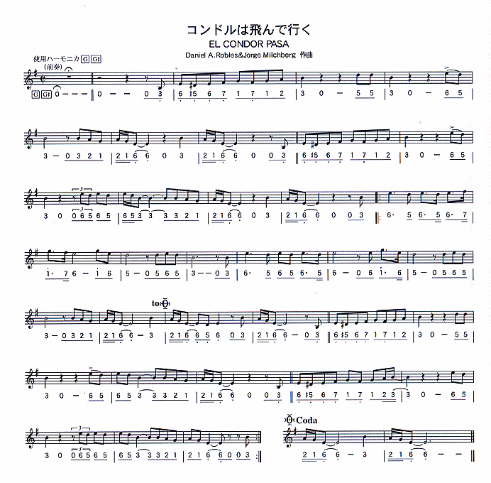 老鹰之歌[口琴谱]其它曲谱（图1）