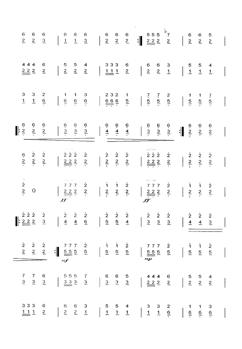 双声部练习曲其它曲谱（图2）