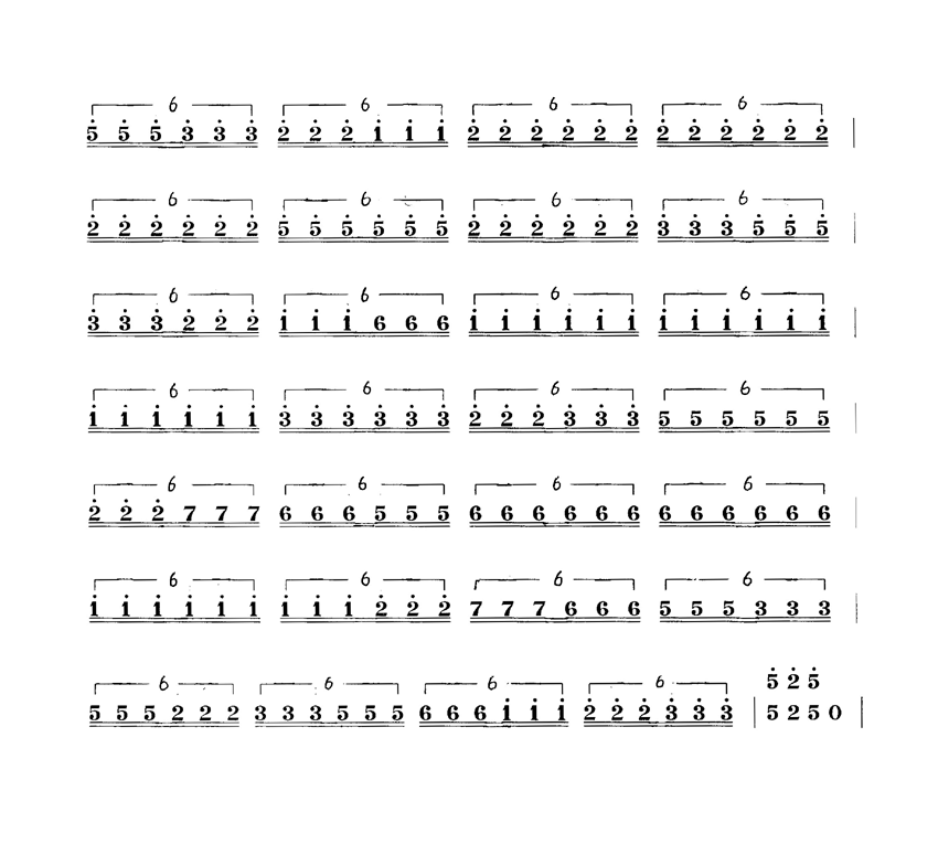 六连弹与三连弹练习曲 （共3张）其它曲谱（图3）