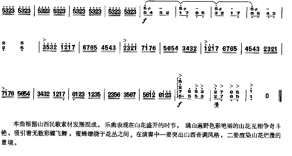 山花盛开的时候 [简谱版]（独奏共4张）其它曲谱（图4）