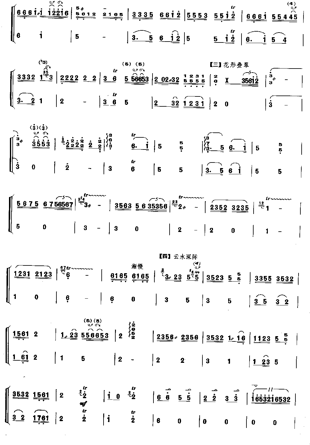春江花月夜 [简谱版]（独奏共7张）其它曲谱（图2）
