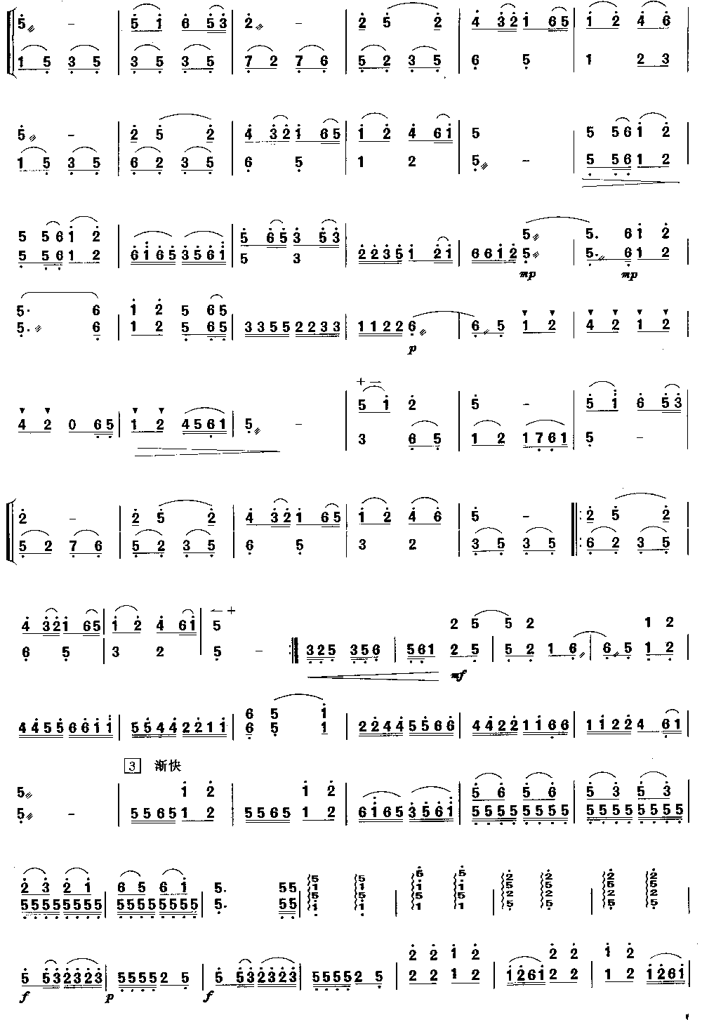 龙灯 [简谱版]（独奏共3张）其它曲谱（图2）