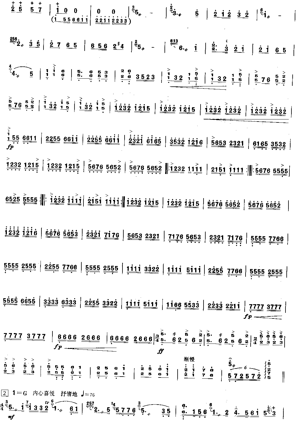 丰收的喜悦 [简谱版]（独奏共3张）其它曲谱（图2）