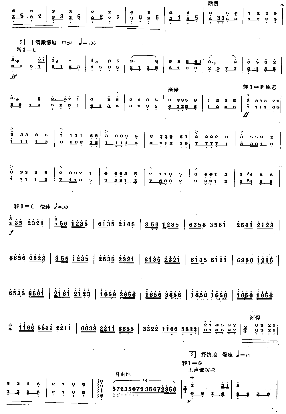 海岛新貌 [简谱版]（独奏共3张）其它曲谱（图2）