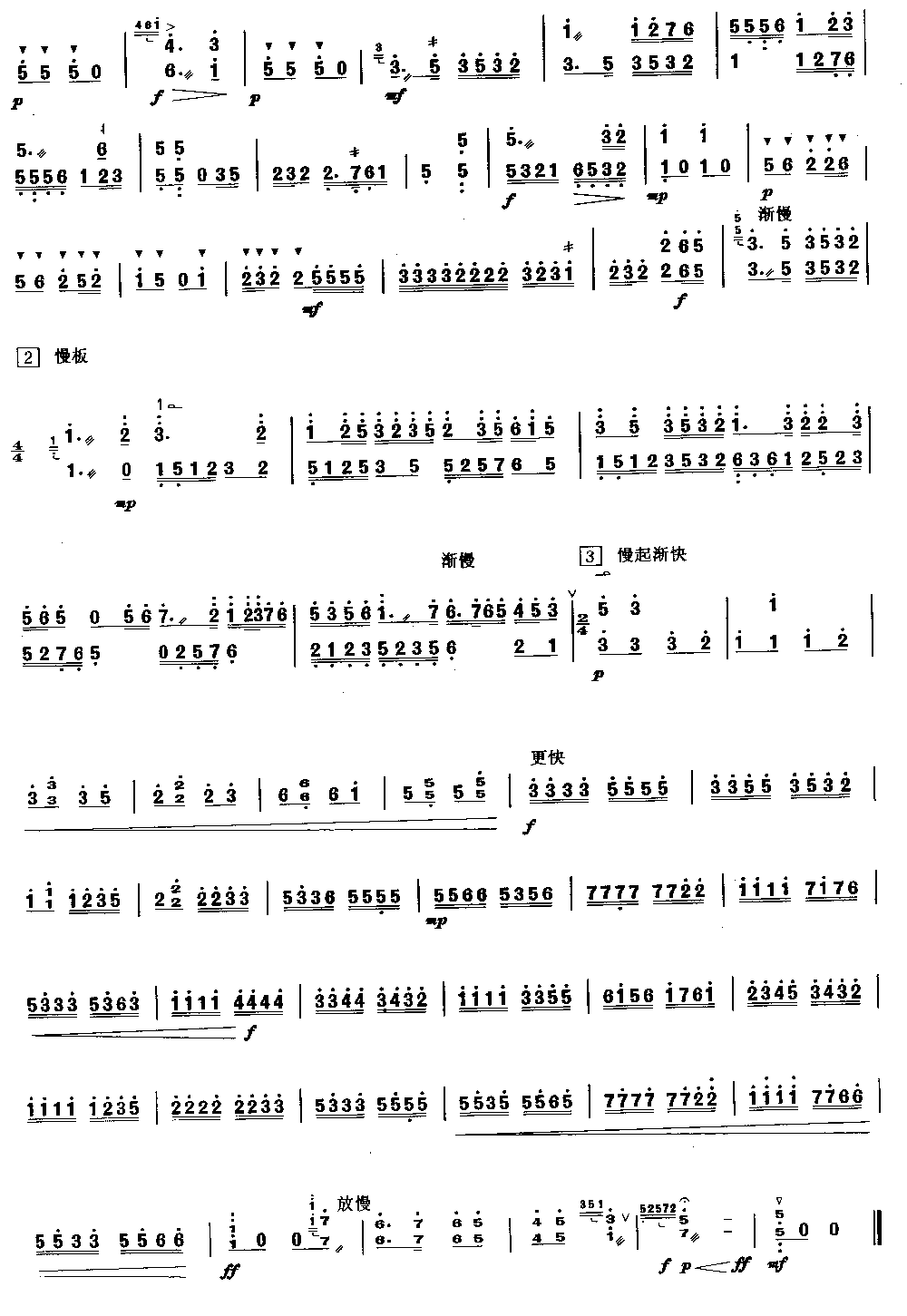 雨打芭蕉 [简谱版]（独奏共2张）其它曲谱（图2）