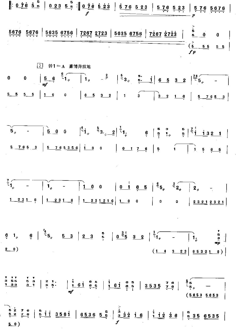春满江南 [简谱版]（独奏共3张）其它曲谱（图2）
