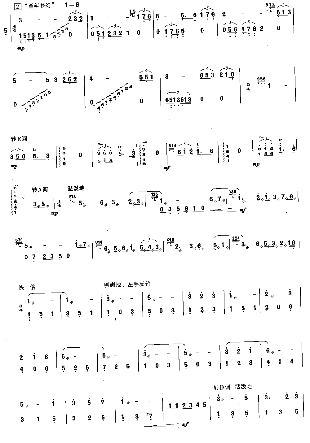 青年叙事曲  [简谱版]（独奏共7张）其它曲谱（图3）