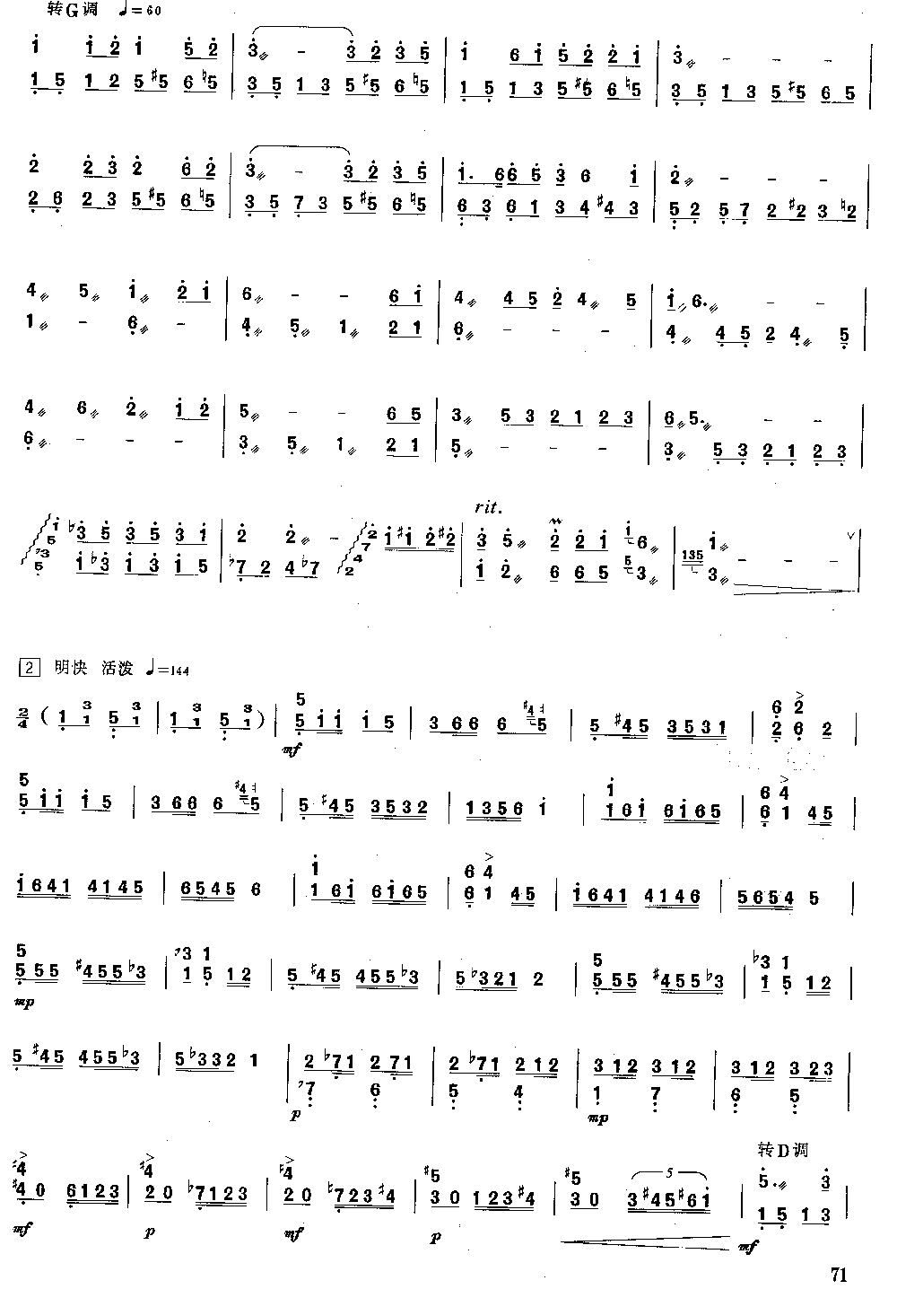 竹林涌翠 [简谱版]（独奏共6张）其它曲谱（图2）
