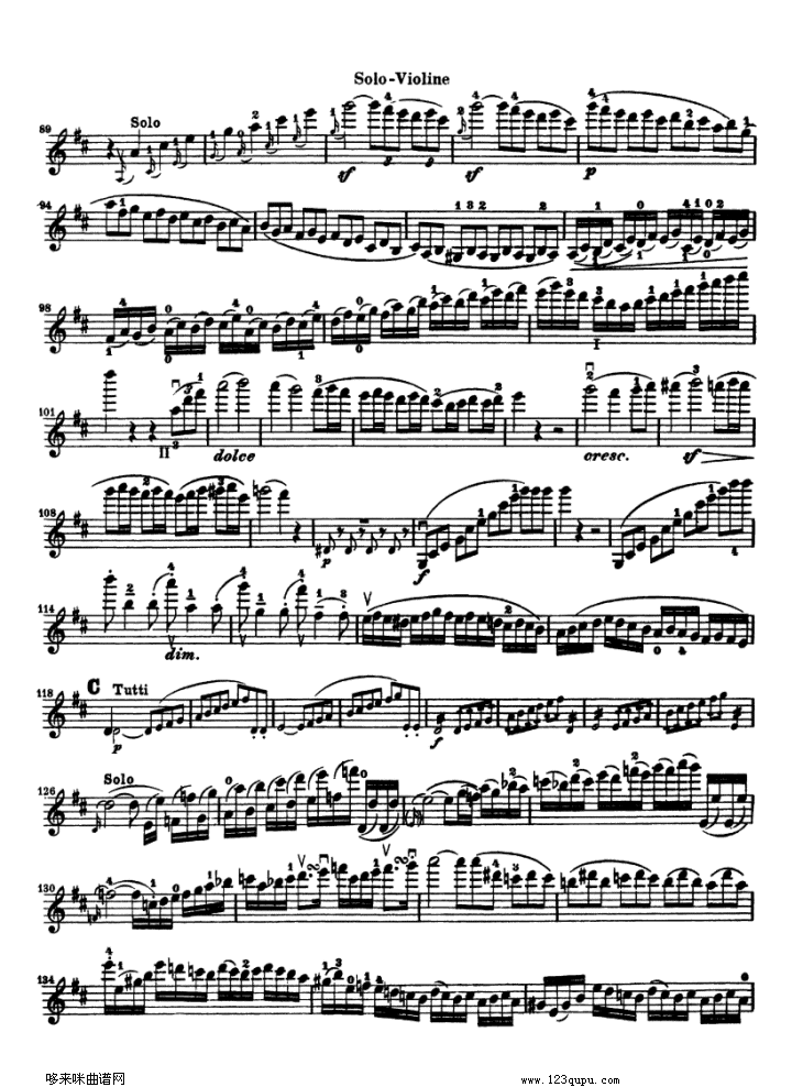 贝多芬小提琴协奏曲(konzert fur violine)其它曲谱（图2）