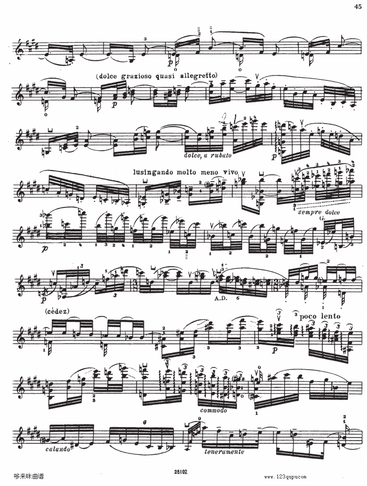 伊萨伊小提琴奏鸣曲（sonate No6）其它曲谱（图2）