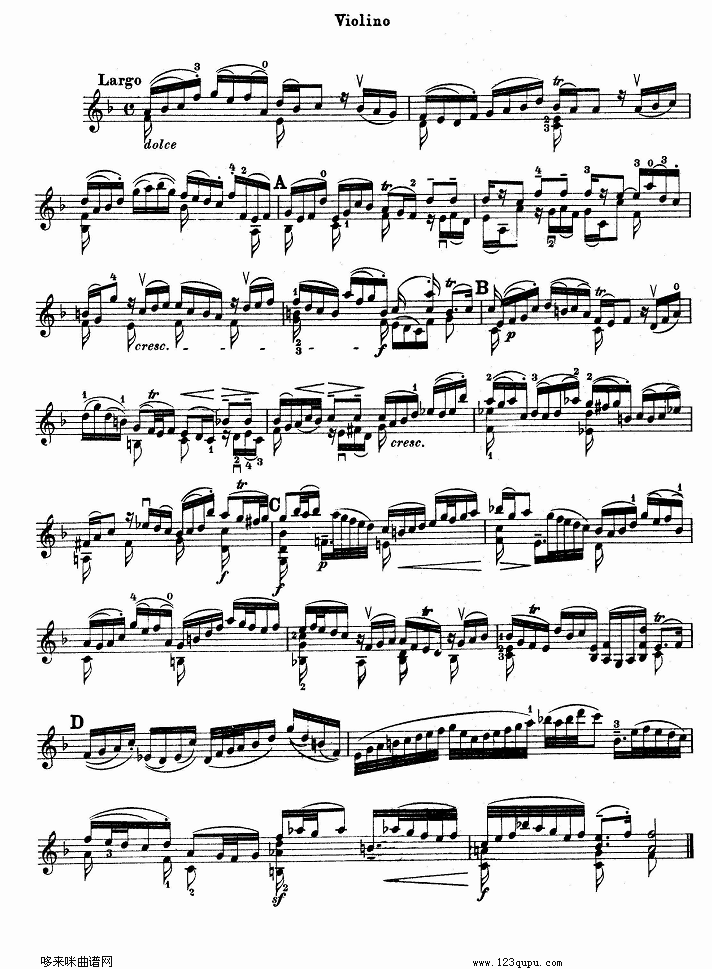 巴赫小提琴协奏曲3其它曲谱（图6）