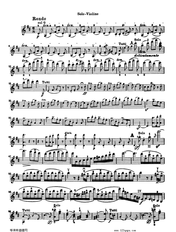 贝多芬小提琴协奏曲(konzert fur violine)其它曲谱（图14）