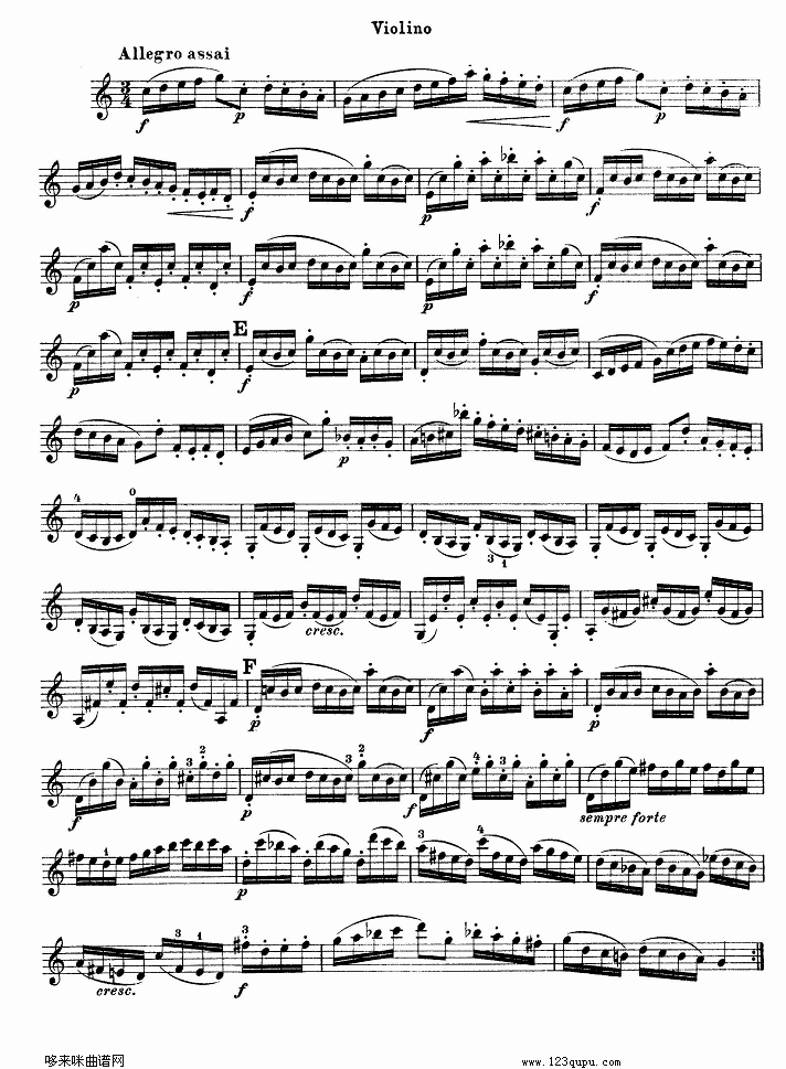 巴赫小提琴协奏曲3其它曲谱（图7）