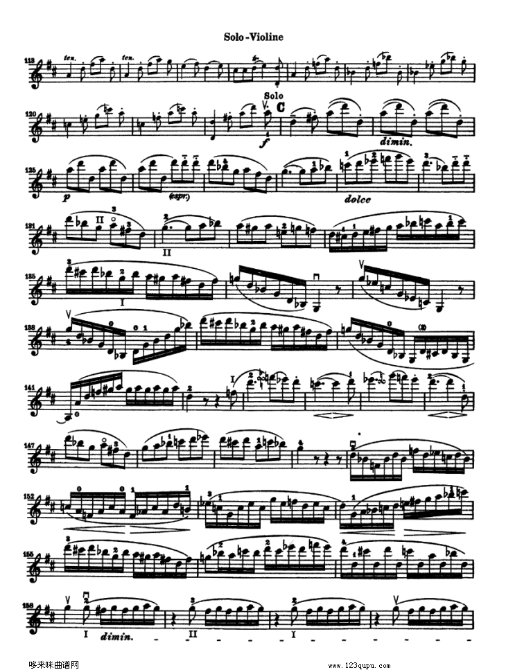 贝多芬小提琴协奏曲(konzert fur violine)其它曲谱（图16）