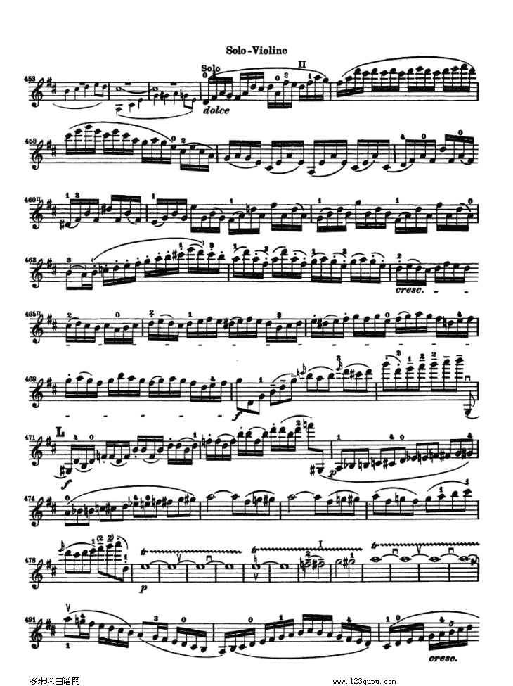 贝多芬小提琴协奏曲(konzert fur violine)其它曲谱（图10）