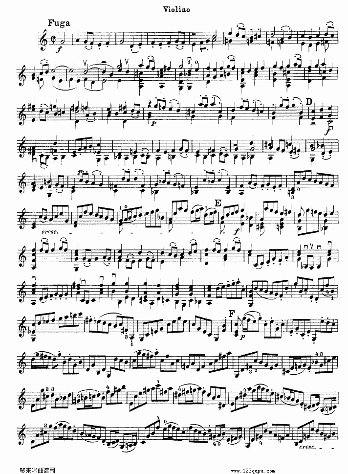 巴赫小提琴协奏曲3其它曲谱（图2）