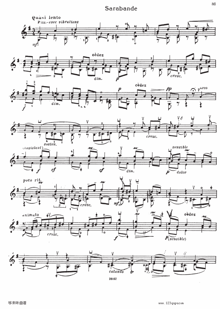 伊萨伊小提琴奏鸣曲（sonate No4）其它曲谱（图4）