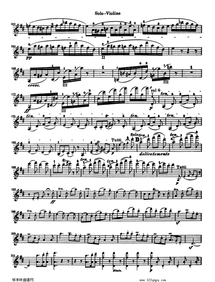 贝多芬小提琴协奏曲(konzert fur violine)其它曲谱（图17）