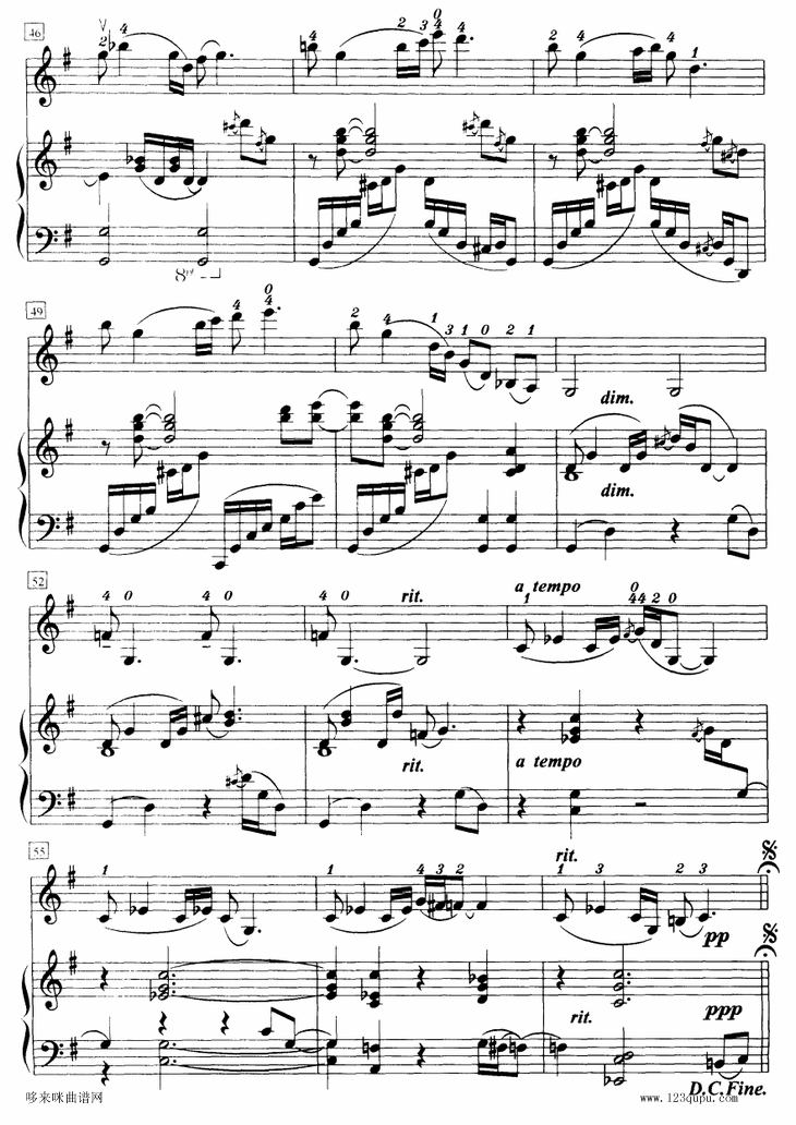 唐老鸭-小提琴钢琴伴奏曲其它曲谱（图5）