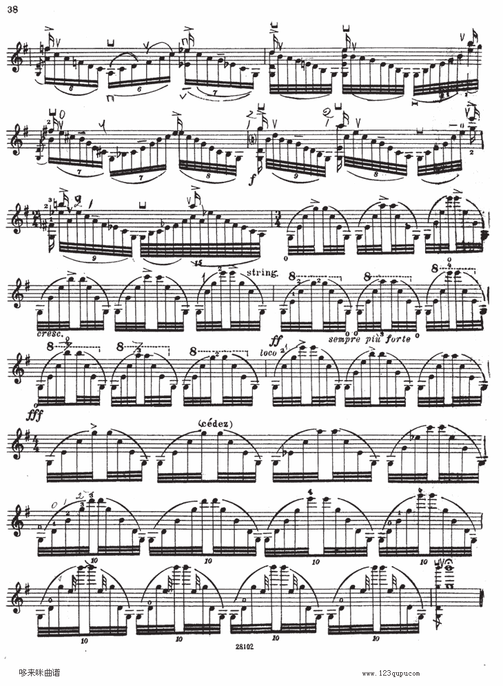 伊萨伊小提琴奏鸣曲（sonate No5）其它曲谱（图3）