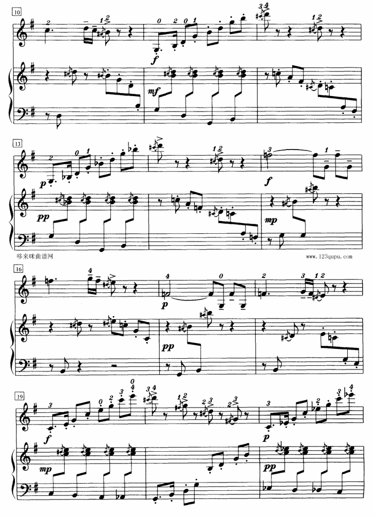 唐老鸭-小提琴钢琴伴奏曲其它曲谱（图2）
