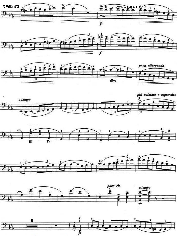C小調协奏曲(第一乐章)-巴赫其它曲谱（图3）