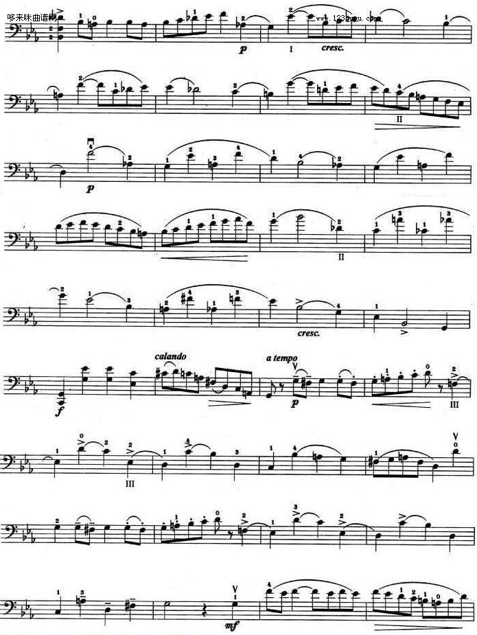 C小調协奏曲(第一乐章)-巴赫其它曲谱（图2）