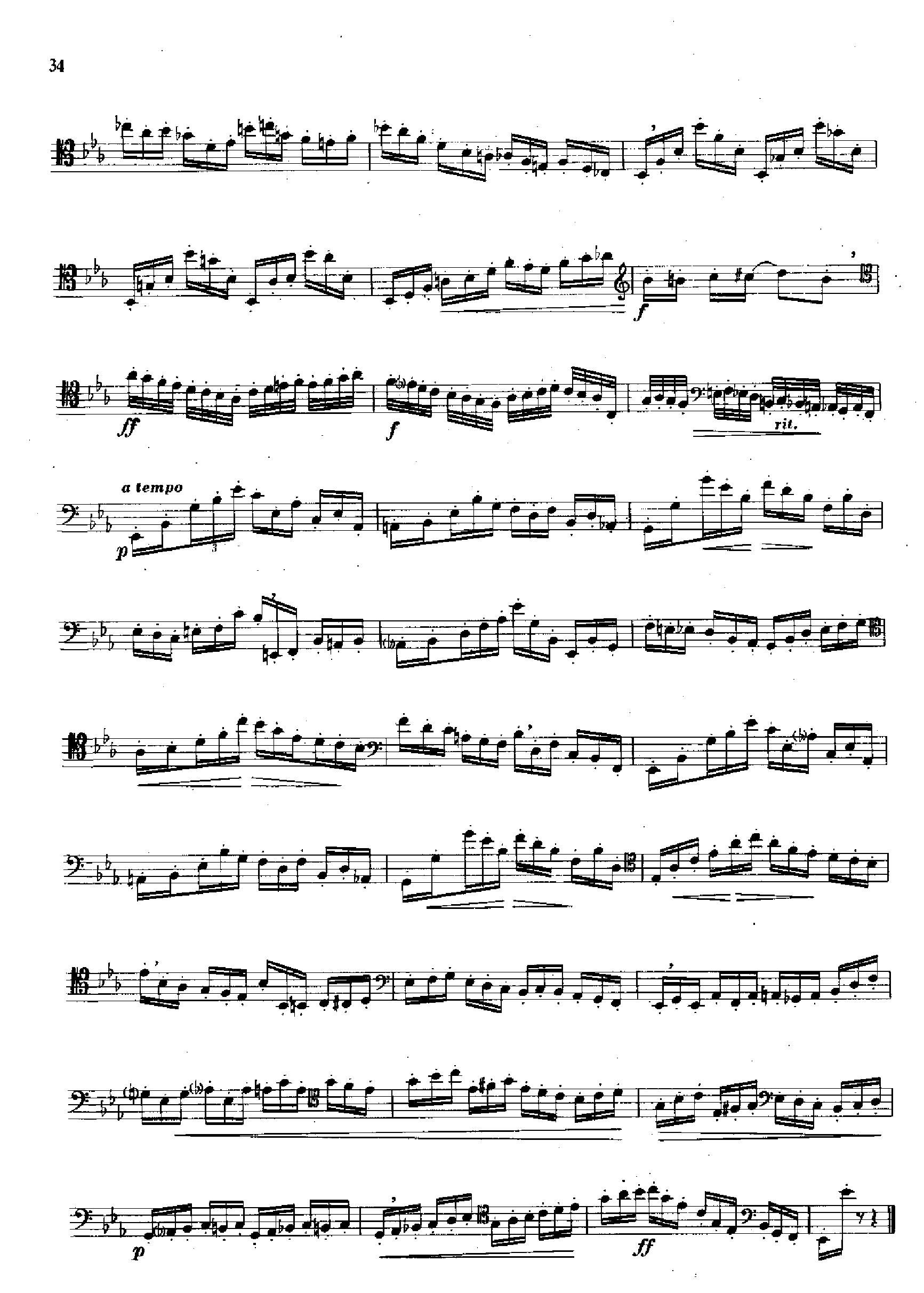 大管高级练习曲[节奏练习] 管乐类 大管其它曲谱（图7）