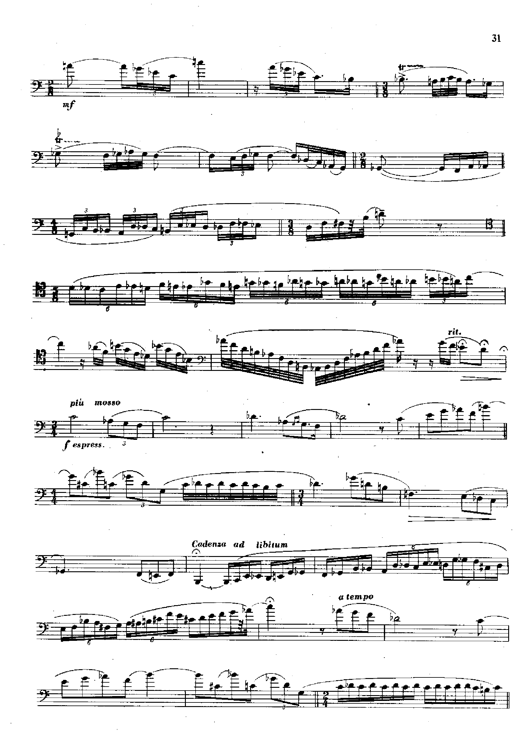 大管高级练习曲[节奏练习] 管乐类 大管其它曲谱（图4）