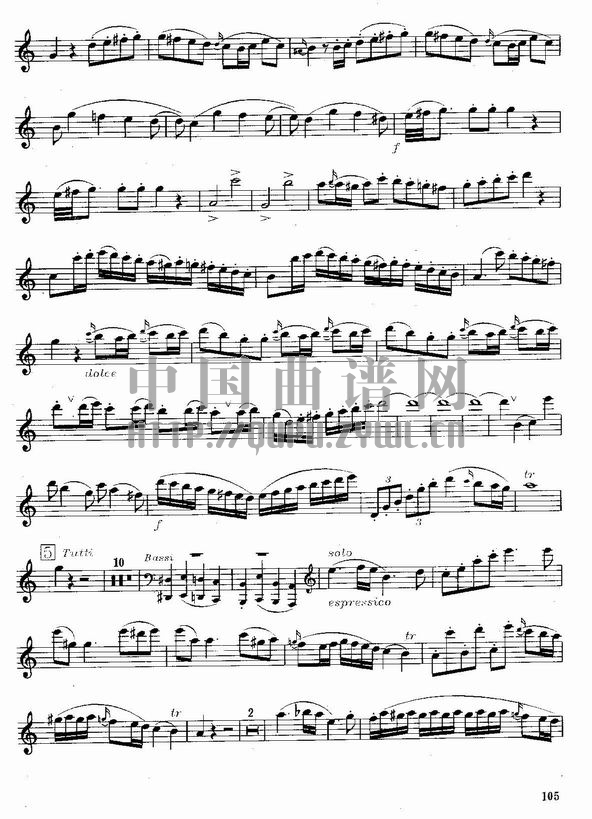 莫扎特C大调长笛协奏曲(Morzat C Major Concerto)其它曲谱（图2）