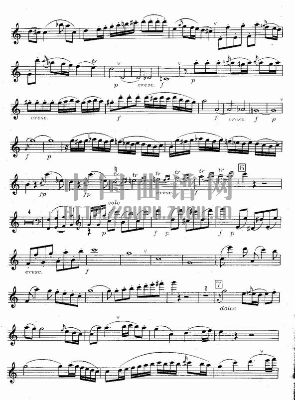 莫扎特C大调长笛协奏曲(Morzat C Major Concerto)其它曲谱（图3）