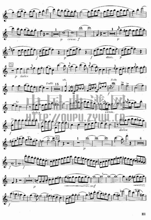 莫扎特C大调长笛协奏曲(Morzat C Major Concerto)其它曲谱（图7）