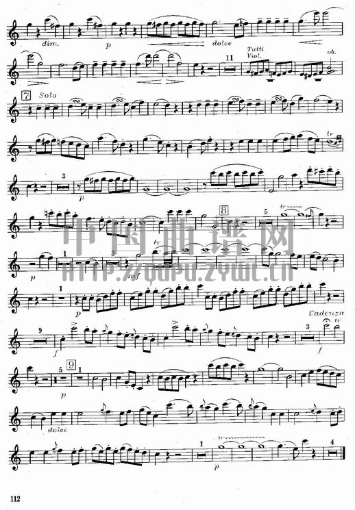 莫扎特C大调长笛协奏曲(Morzat C Major Concerto)其它曲谱（图8）