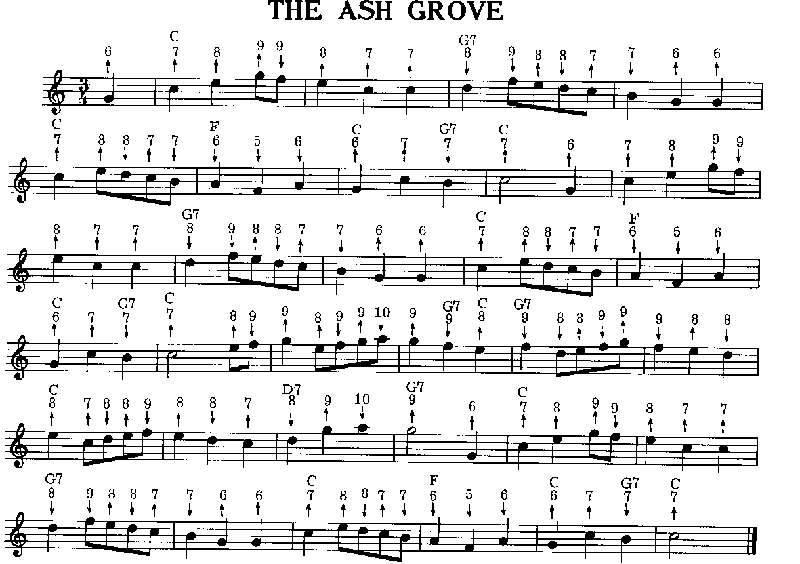 The Ash Grove 口琴谱其它曲谱（图1）