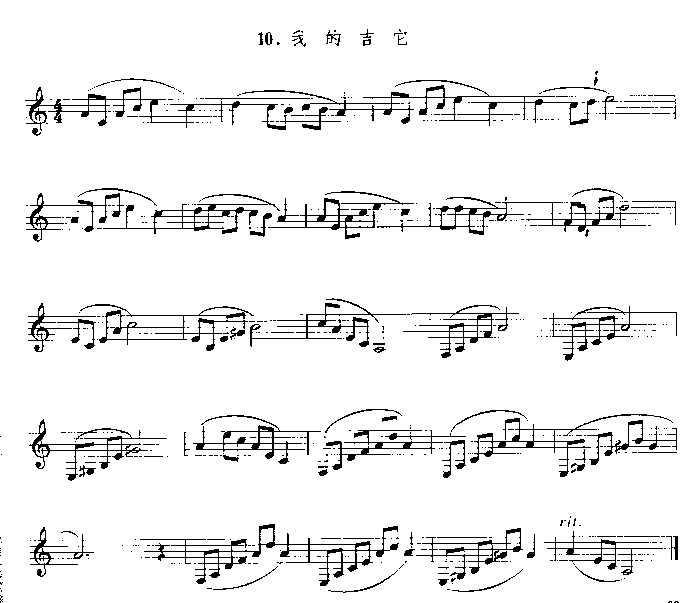 我的吉它　　　（单簧管演奏曲）其它曲谱（图1）