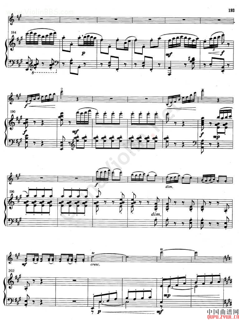 梁山泊与祝英台(梁祝)小提琴钢琴协奏曲其它曲谱（图10）