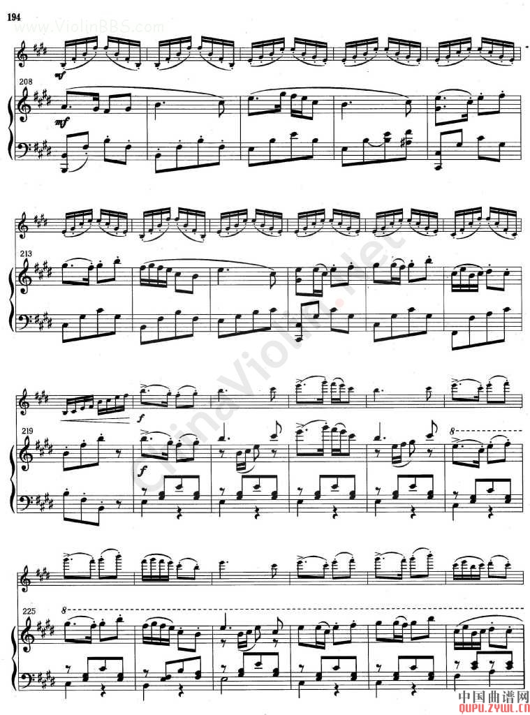 梁山泊与祝英台(梁祝)小提琴钢琴协奏曲其它曲谱（图11）
