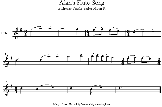 alan is flute song其它曲谱（图1）